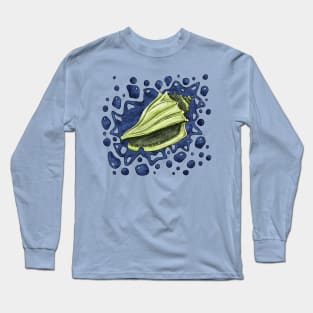 Conch shell with bright colors, seashell Long Sleeve T-Shirt